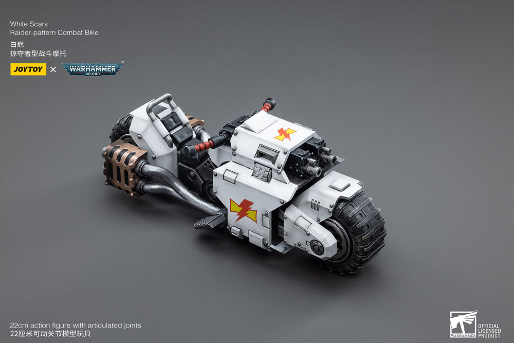 Warhammer 40k Veículo 1/18 White Scars Raider-pattern Combat Bike 22 cm