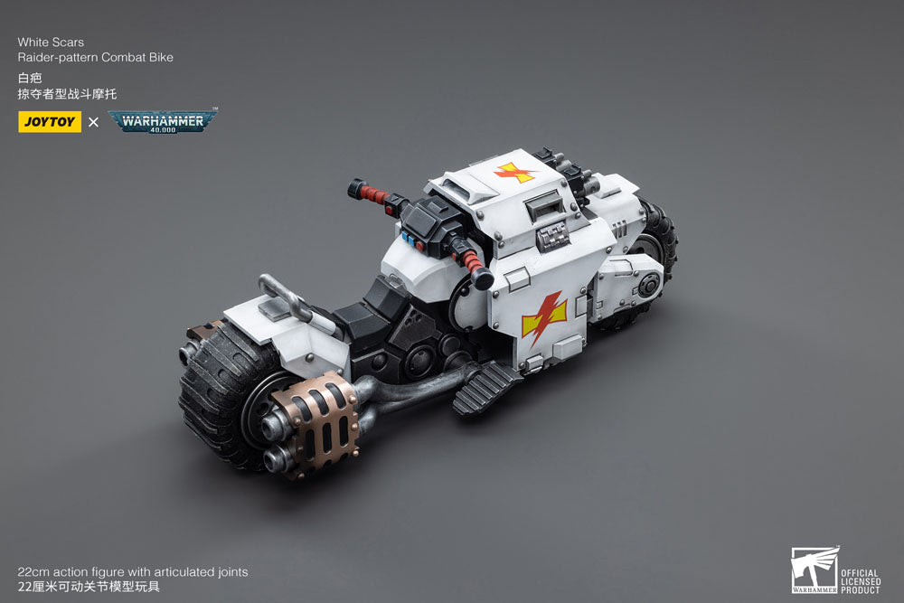 Warhammer 40k Veículo 1/18 White Scars Raider-pattern Combat Bike 22 cm