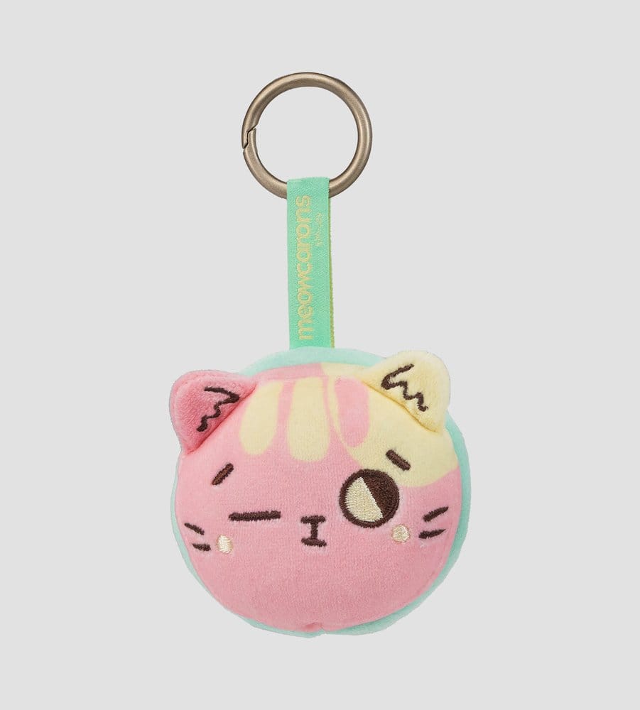 Meowcaron Colgante de bolso de peluche Wink 7 cm