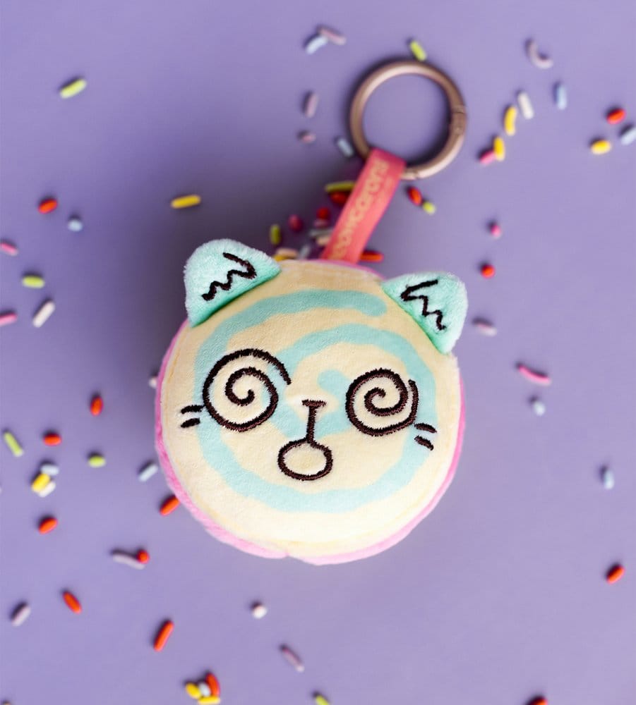 Meowcaron Porta-Chaves Peluche Espiral 7 cm
