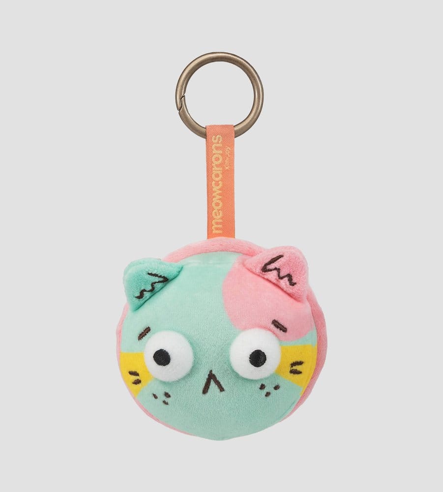 Meowcaron Colgante de bolso de peluche Scared 7 cm