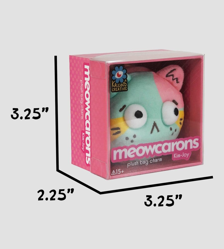 Meowcaron Colgante de bolso de peluche Scared 7 cm