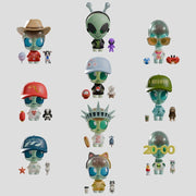 Abducted Figuras Mini S1 9 cm Blind Box Expositor (9)