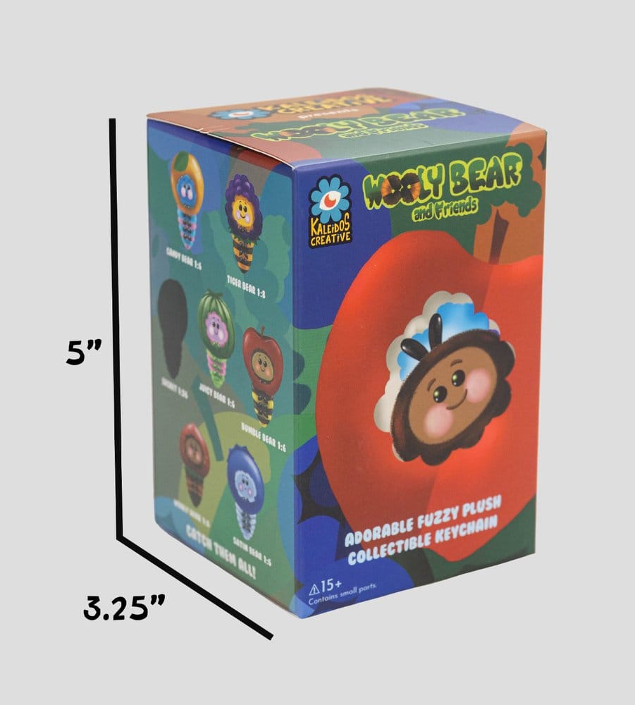 Wooly Bear and Friends Llavero de peluche S1 7 cm Blind Box Expositor (6)