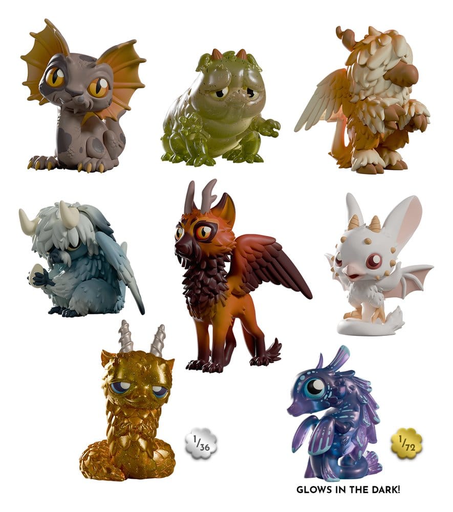 Chimeric Dragons Figuras Mini S1 8 cm Blind Box Expositor (6)
