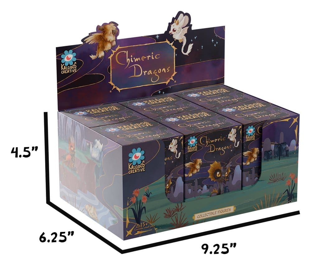 Chimeric Dragons Figuras Mini S1 8 cm Blind Box Expositor (6)