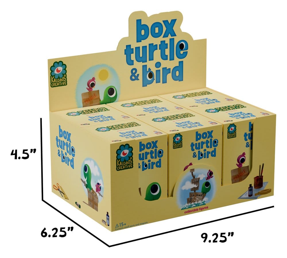 Box Turtle and Bird Figuras Mini S1 9 cm Blind Box Expositor (6)