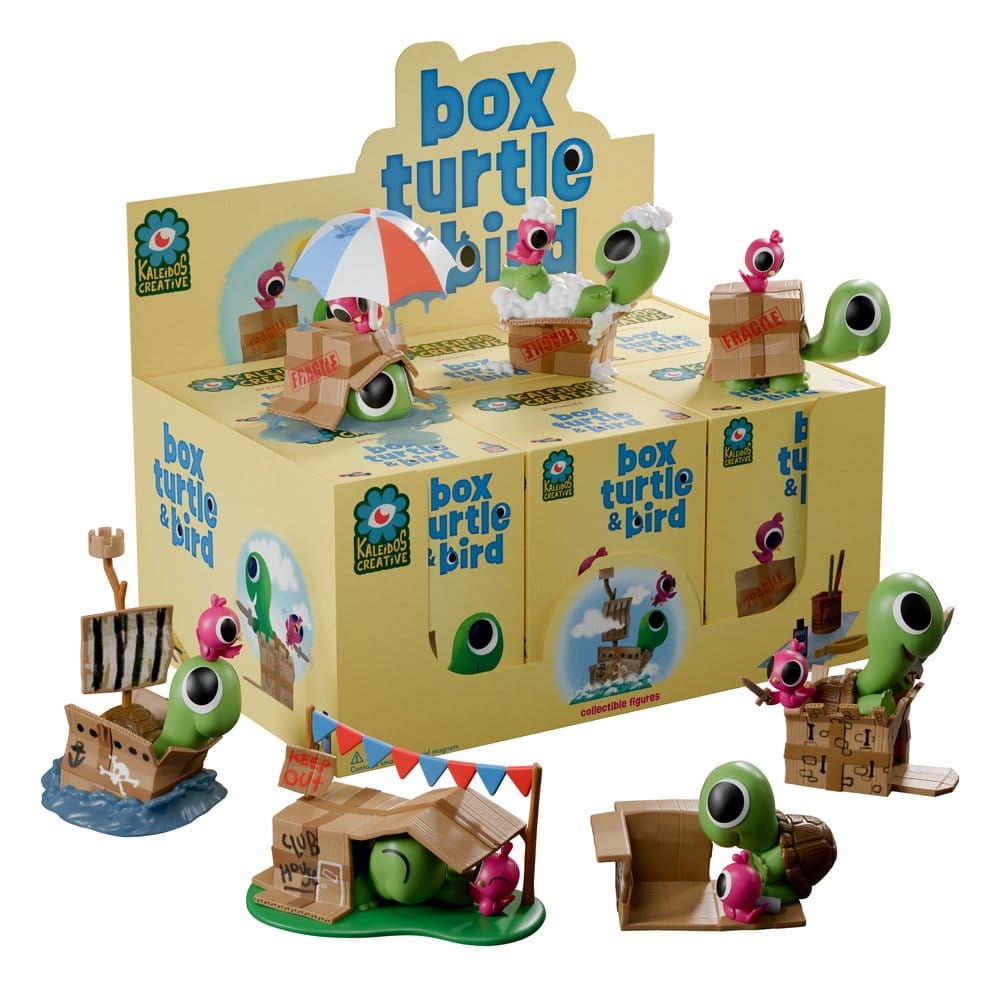 Box Turtle and Bird Figuras Mini S1 9 cm Blind Box Expositor (6)