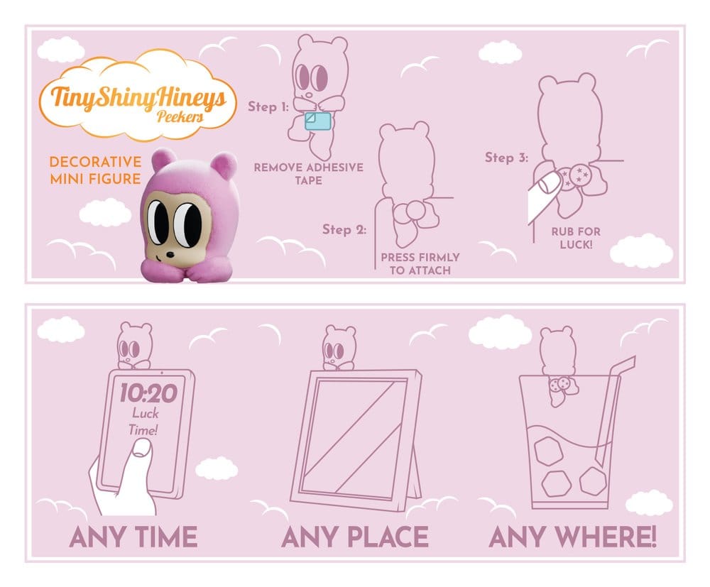 Tiny Shiny Hiney Peakers Figuras Mini S1 6 cm Blind Box Expositor (6)