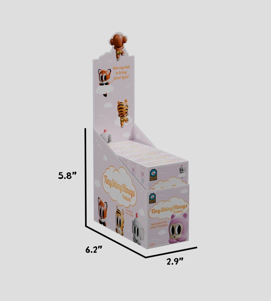 Tiny Shiny Hiney Peakers Figuras Mini S1 6 cm Blind Box Expositor (6)