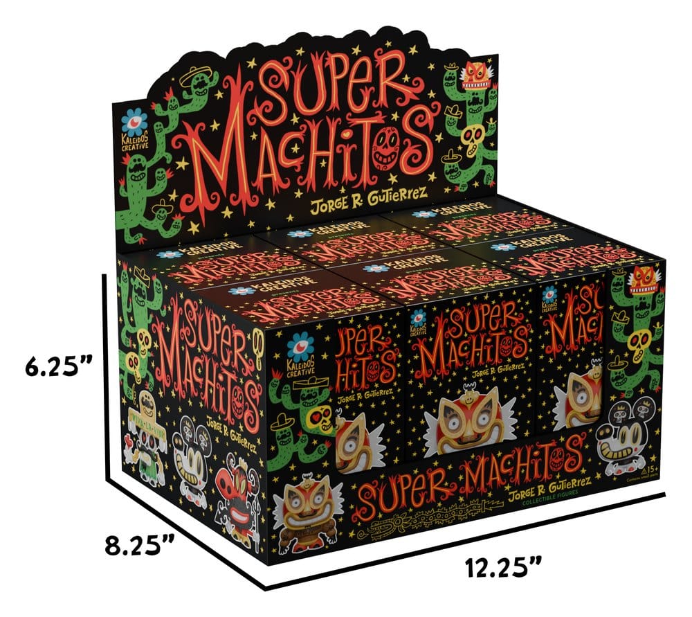 Super Machito Figuras Mini S1 10 cm Blind Box Expositor (6)