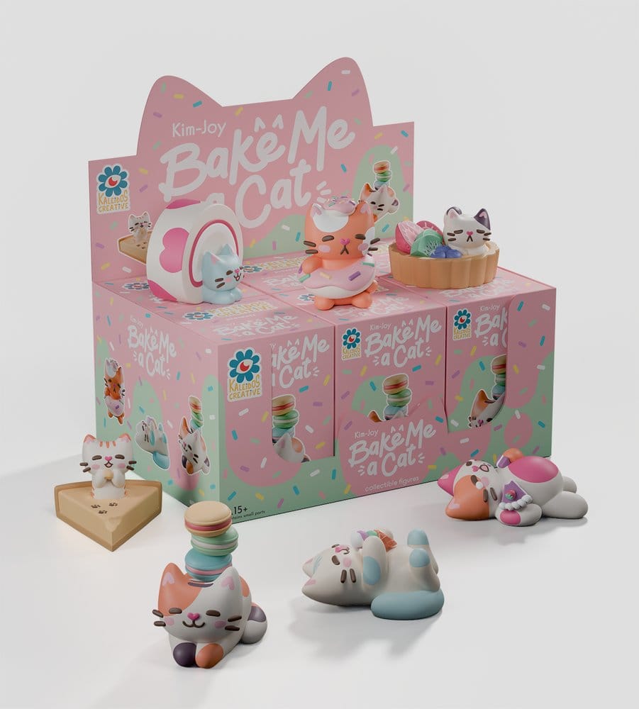 Bake Me a Cat Figuras Mini S1 7 cm Blind Box Expositor (6)
