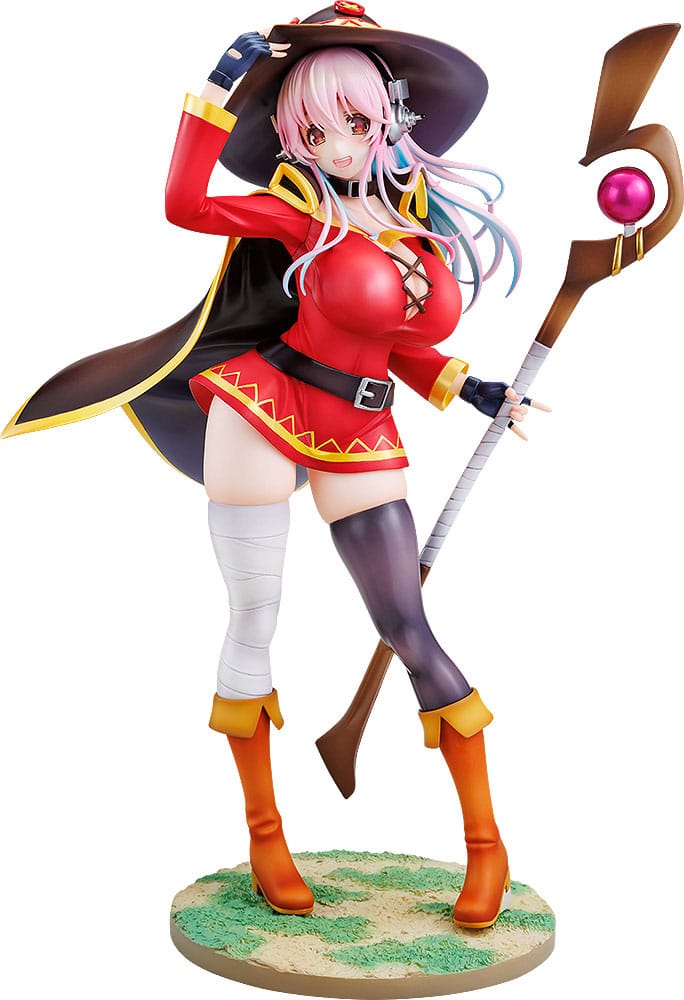 Super Sonico x Konosuba Estatua PVC 1/7 Super Sonico Megumin collaboration Ver. 25 cm