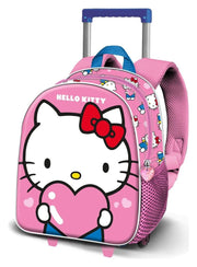 Sanrio Small 3D Mochila con ruedas Hello Kitty Heart