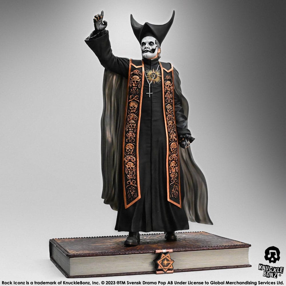 Ghost Estatua Rock Iconz 1/9 Papa Emeritus IV (Black Robes) 22 cm Frikytopia