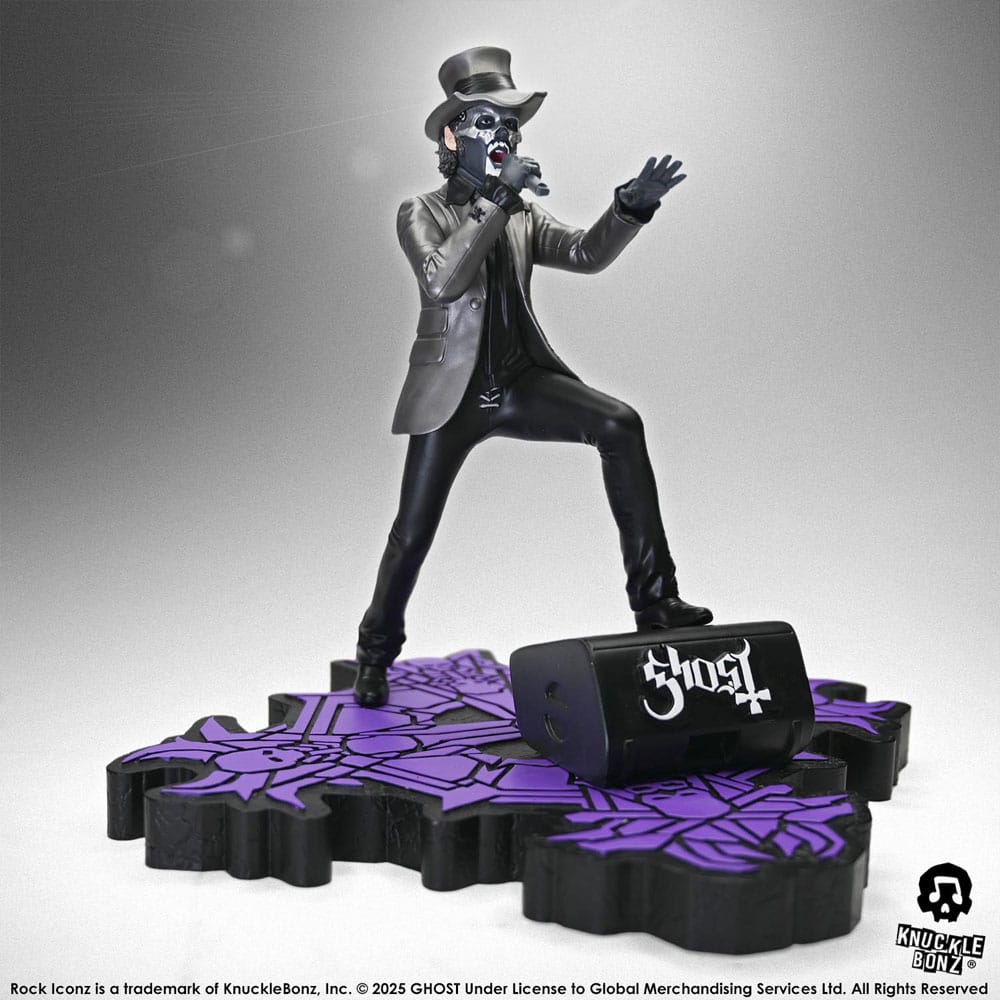 Ghost Estatua Rock Iconz Papa V Perpetua Top Hat 22 cm