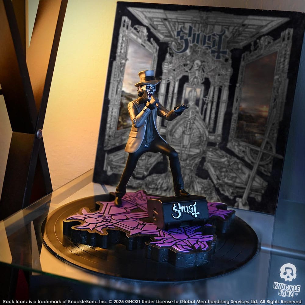 Ghost Estatua Rock Iconz Papa V Perpetua Top Hat 22 cm