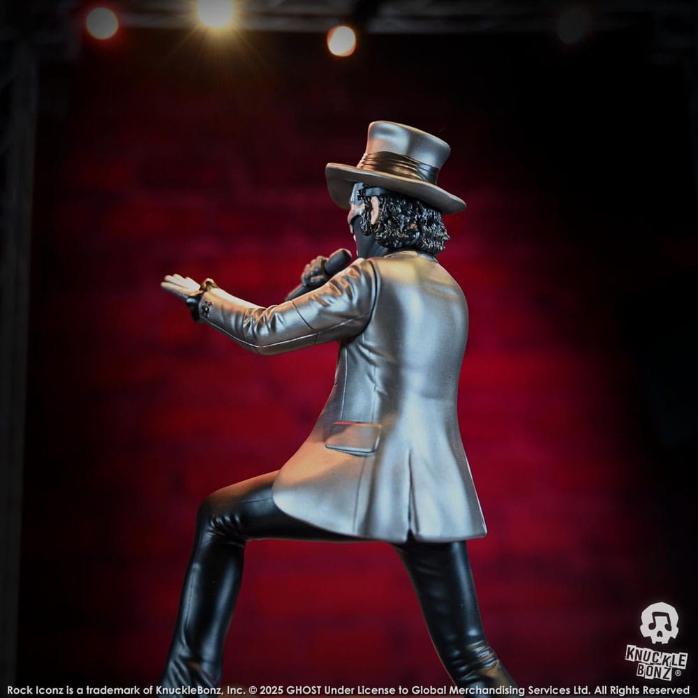 Ghost Estatua Rock Iconz Papa V Perpetua Top Hat 22 cm