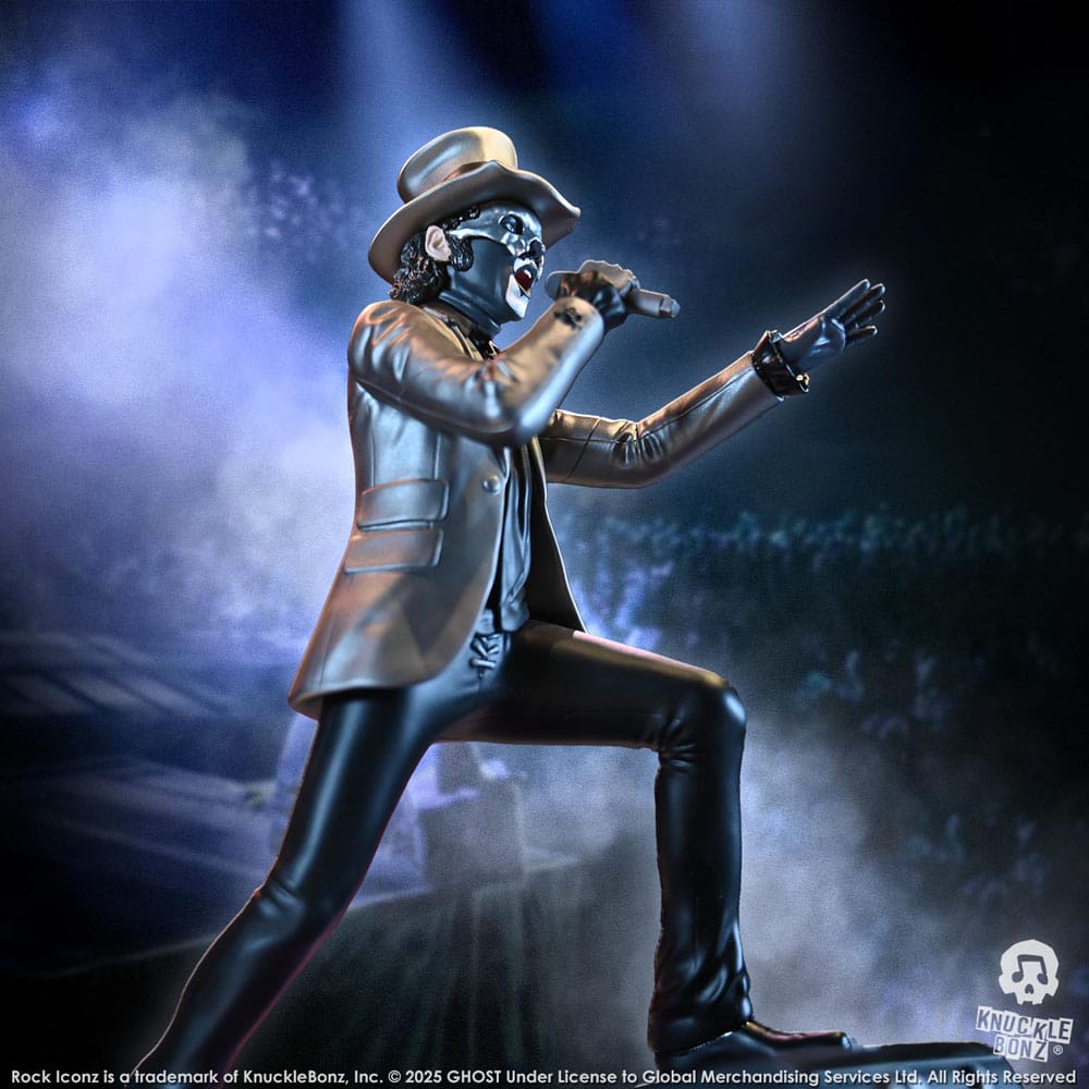 Ghost Estatua Rock Iconz Papa V Perpetua Top Hat 22 cm