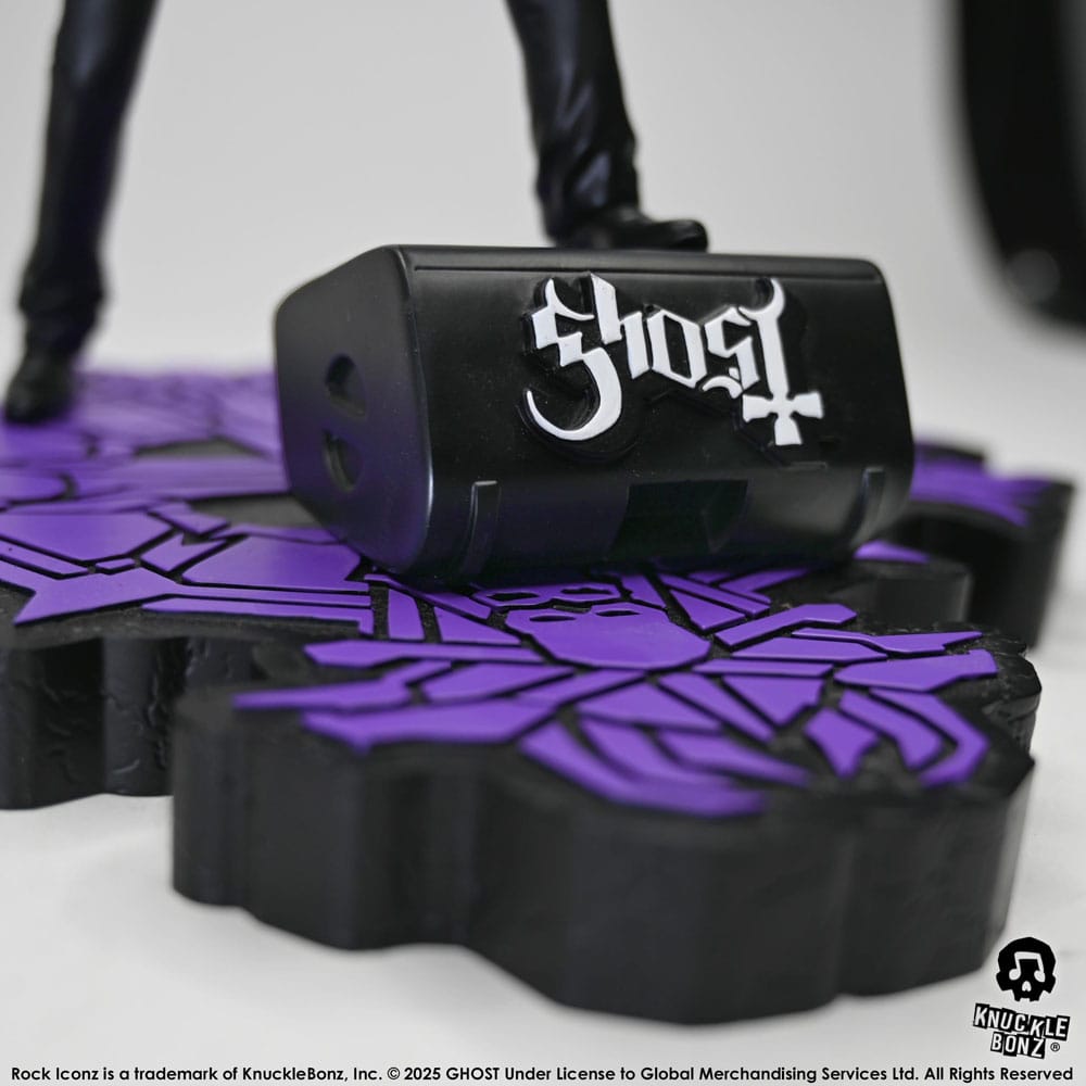 Ghost Estatua Rock Iconz Papa V Perpetua Top Hat 22 cm
