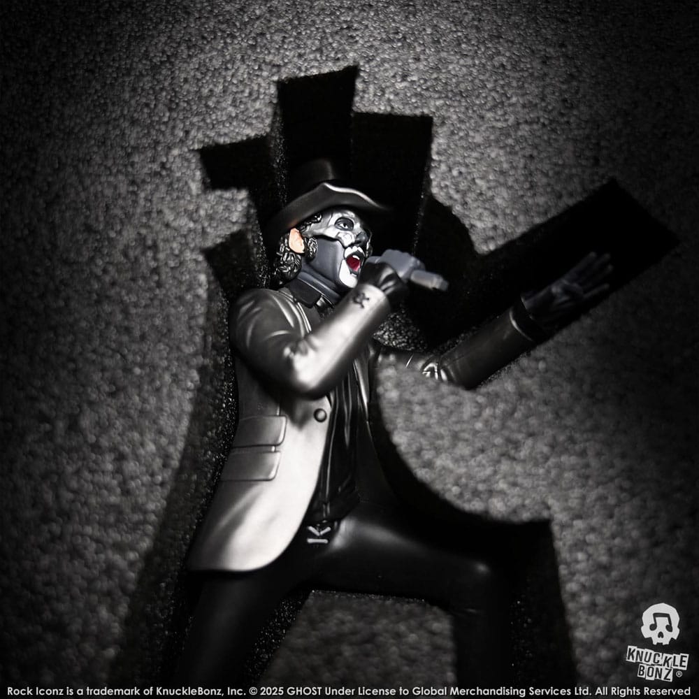 Ghost Estatua Rock Iconz Papa V Perpetua Top Hat 22 cm