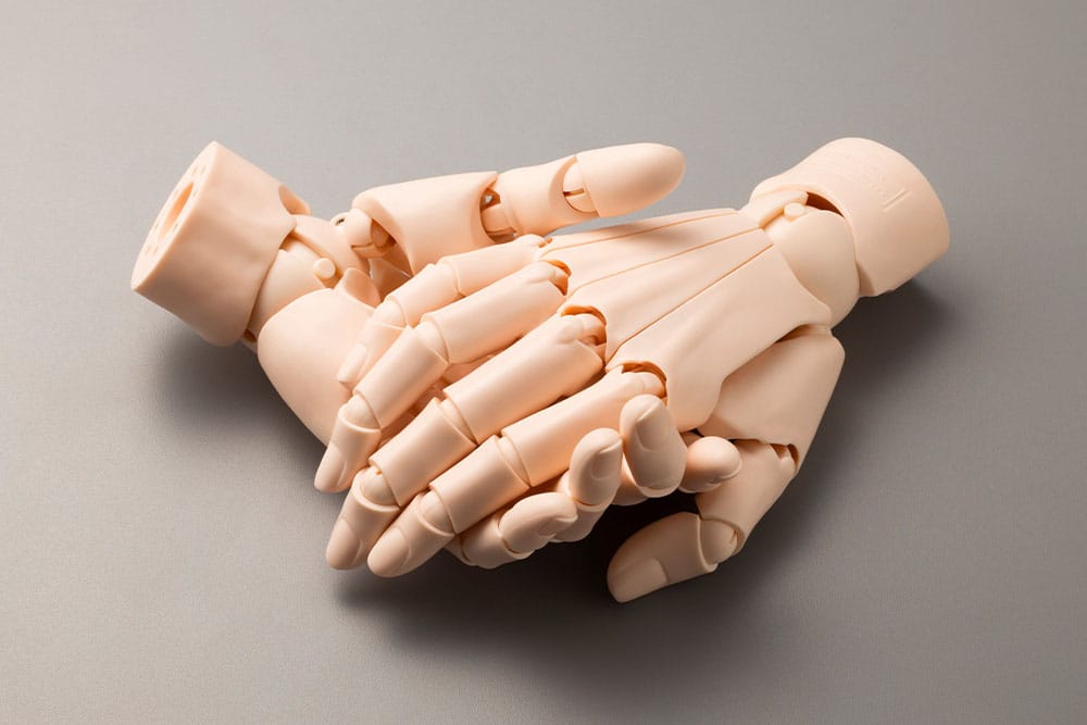 Takahiro Kagami Artist Support Item Hand PVC 1 1 Model L Pale Orange 21cm
