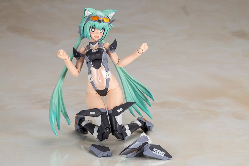 Frame Arms Girl Maqueta Plastic Model Kit Stylet Swimsuit Low Visibility Ver. 16 cm