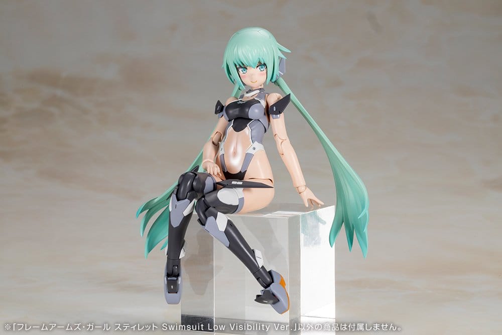 Frame Arms Girl Maqueta Plastic Model Kit Stylet Swimsuit Low Visibility Ver. 16 cm