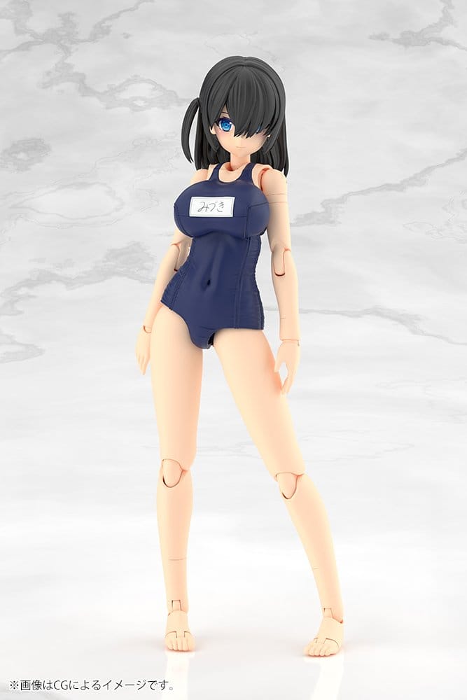 Frame Arms Girl Maqueta Plastic Model Kit Mizuki School Swimsuits Ver. 16 cm