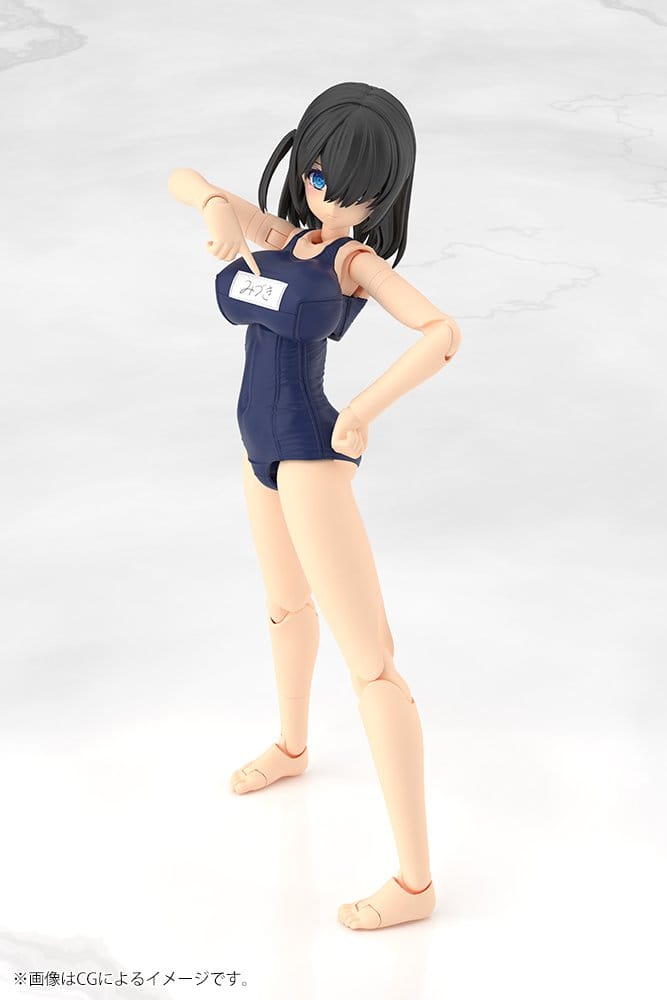Frame Arms Girl Maqueta Plastic Model Kit Mizuki School Swimsuits Ver. 16 cm