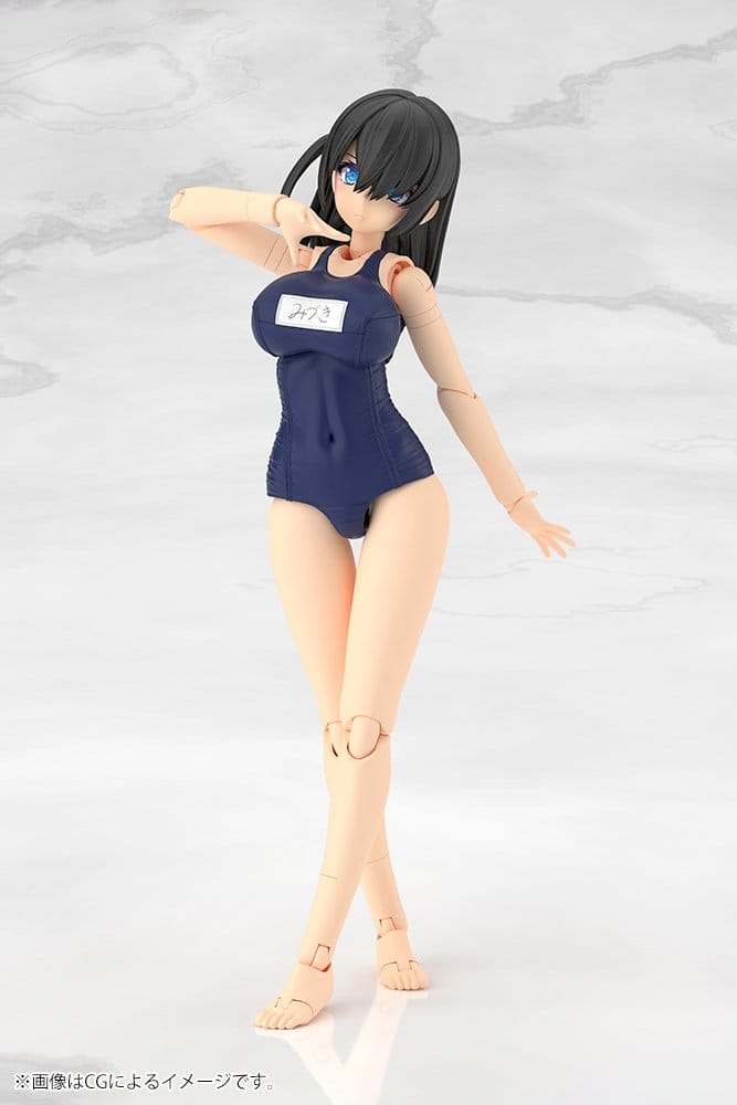 Frame Arms Girl Maqueta Plastic Model Kit Mizuki School Swimsuits Ver. 16 cm