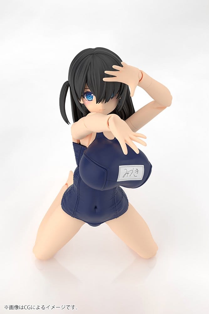 Frame Arms Girl Maqueta Plastic Model Kit Mizuki School Swimsuits Ver. 16 cm