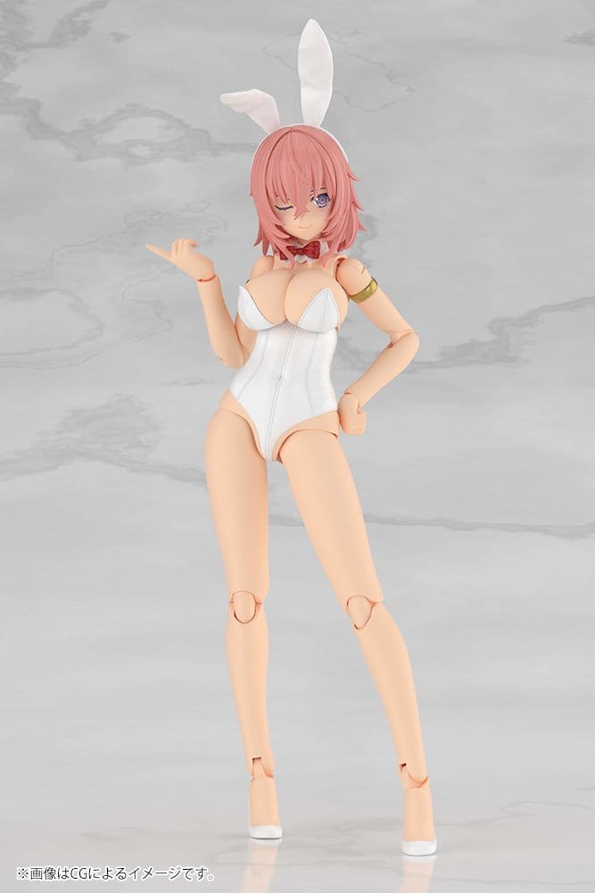 Frame Arms Girl Maqueta Plastic Model Kit Durga I Bunny Style White 18 cm