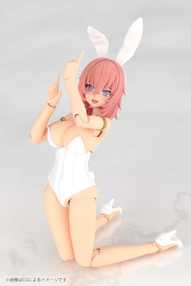 Frame Arms Girl Maqueta Plastic Model Kit Durga I Bunny Style White 18 cm