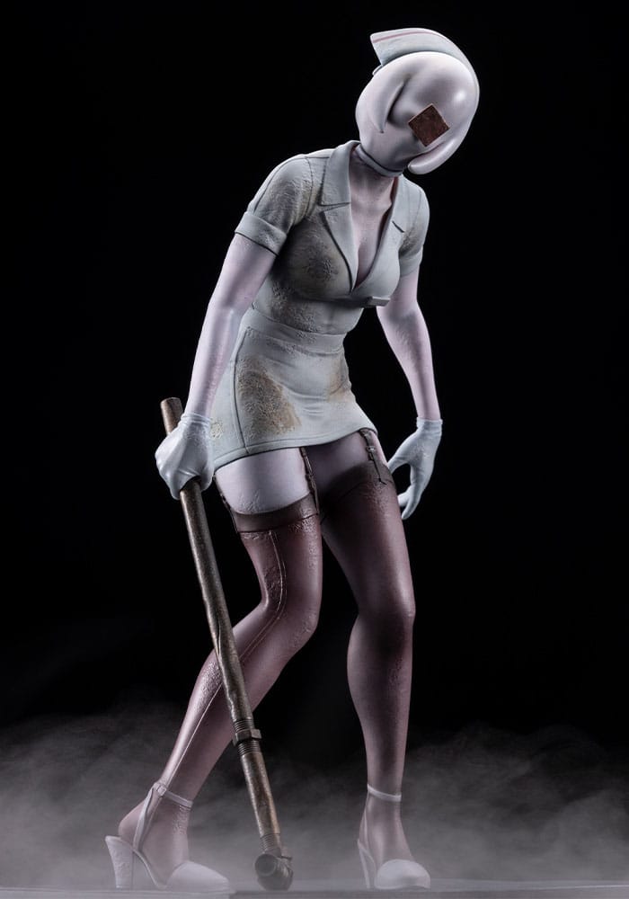 Silent Hill 2 Estatua Oshi Works PVC Bubble Head Nurse 22 cm