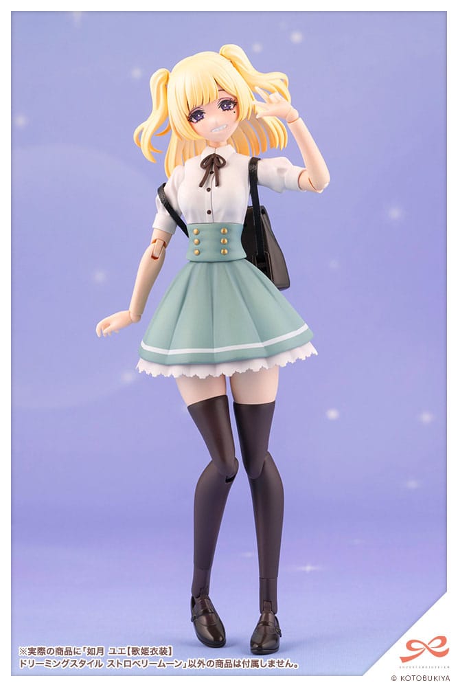 Sousai Shojo Teien Plastic Model Kit 1/10 Yue Kisaragi Diva Costume Dreaming Style Strawberry Moon 16 cm