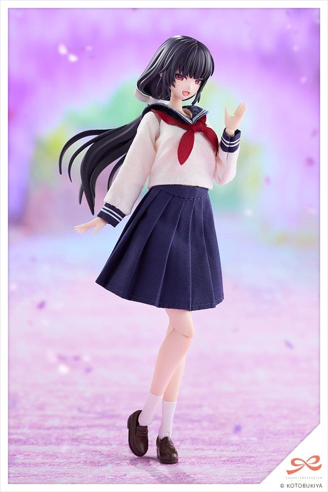 Sousaishojoteien Maqueta Plastic Model Kit 1/10 Kiru Pla Kuon Yakushiji Touou High School Uniform 16 cm