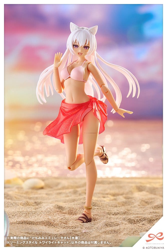 Sousaishojoteien Maqueta Plastic Model Kit 1/10 Animal Ears Emulator Swim Style Dreaming Style Twilight Cat 17 cm