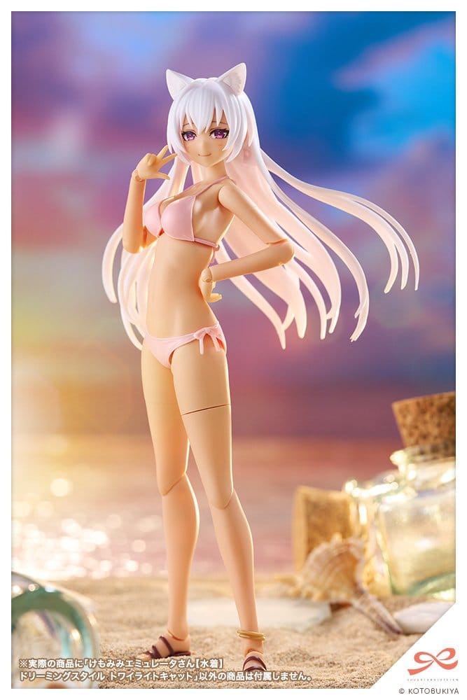 Sousaishojoteien Maqueta Plastic Model Kit 1/10 Animal Ears Emulator Swim Style Dreaming Style Twilight Cat 17 cm