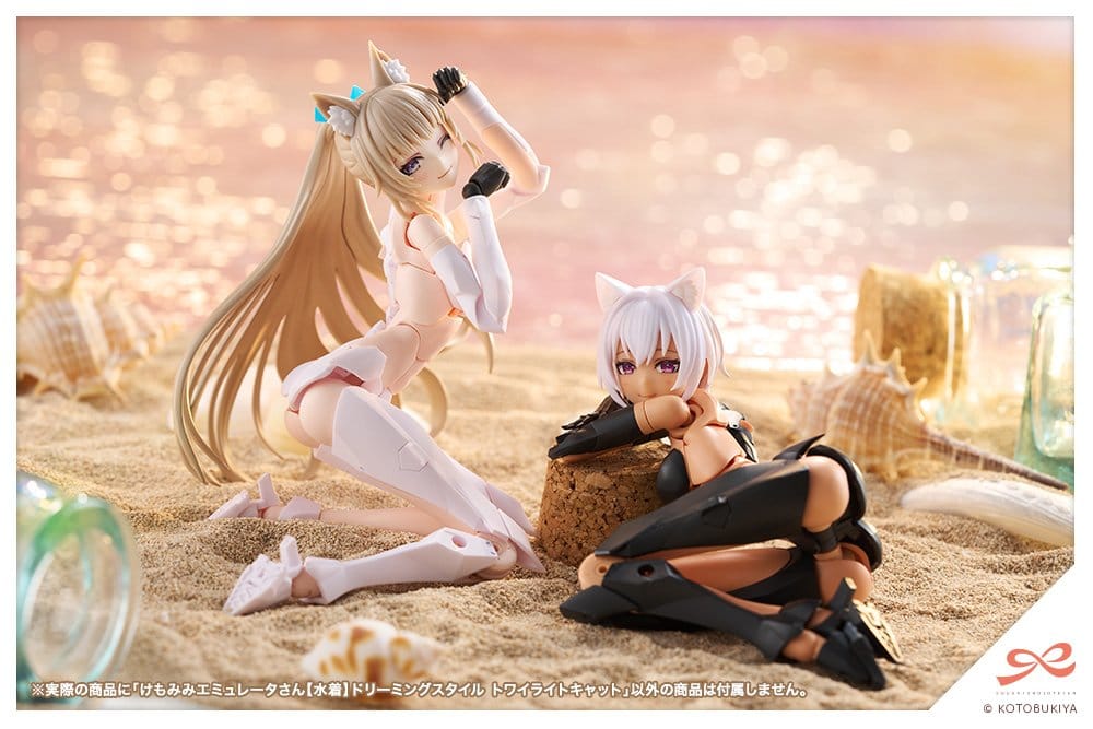 Sousaishojoteien Maqueta Plastic Model Kit 1/10 Animal Ears Emulator Swim Style Dreaming Style Twilight Cat 17 cm