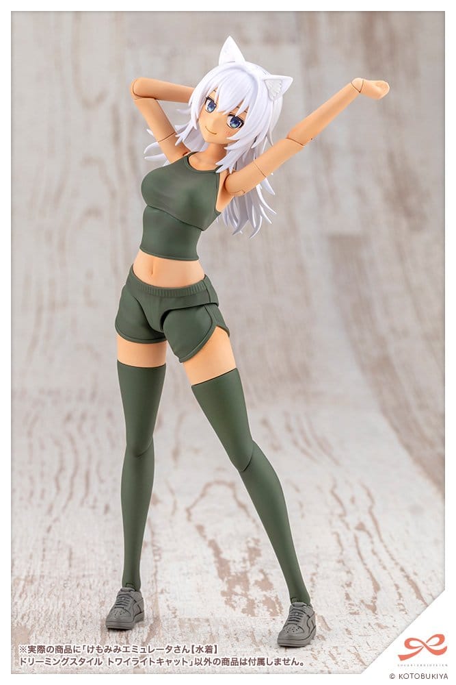 Sousaishojoteien Maqueta Plastic Model Kit 1/10 Animal Ears Emulator Swim Style Dreaming Style Twilight Cat 17 cm