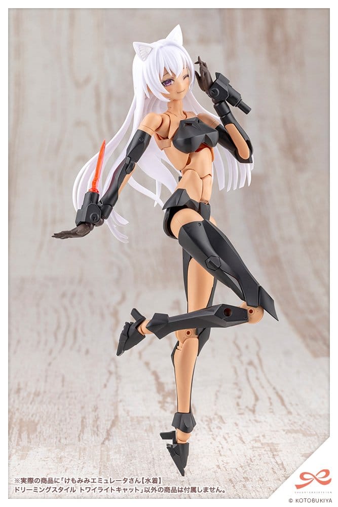 Sousaishojoteien Maqueta Plastic Model Kit 1/10 Animal Ears Emulator Swim Style Dreaming Style Twilight Cat 17 cm