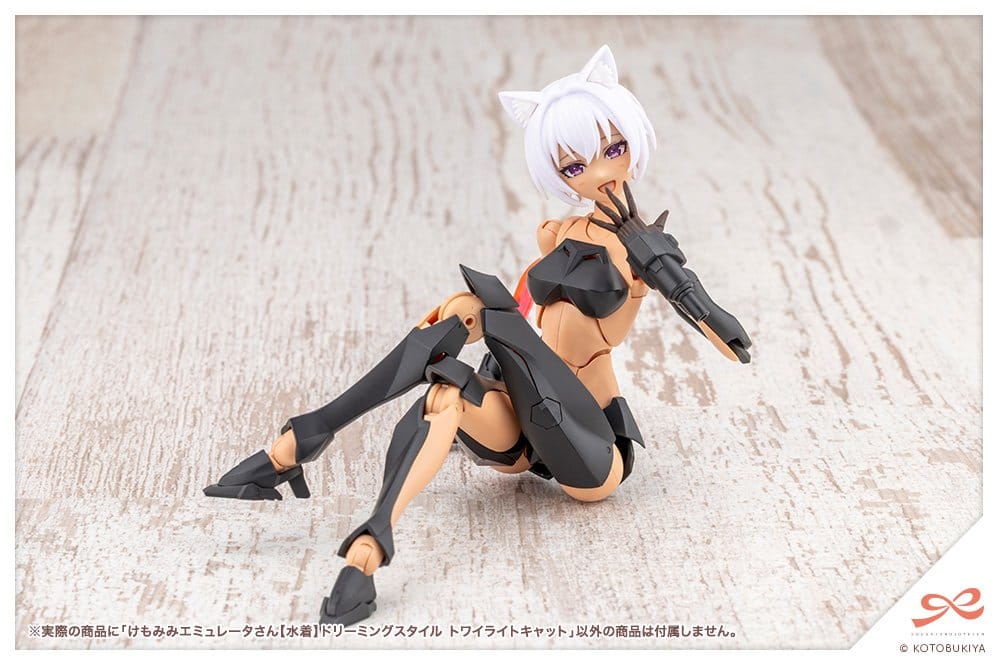 Sousaishojoteien Maqueta Plastic Model Kit 1/10 Animal Ears Emulator Swim Style Dreaming Style Twilight Cat 17 cm