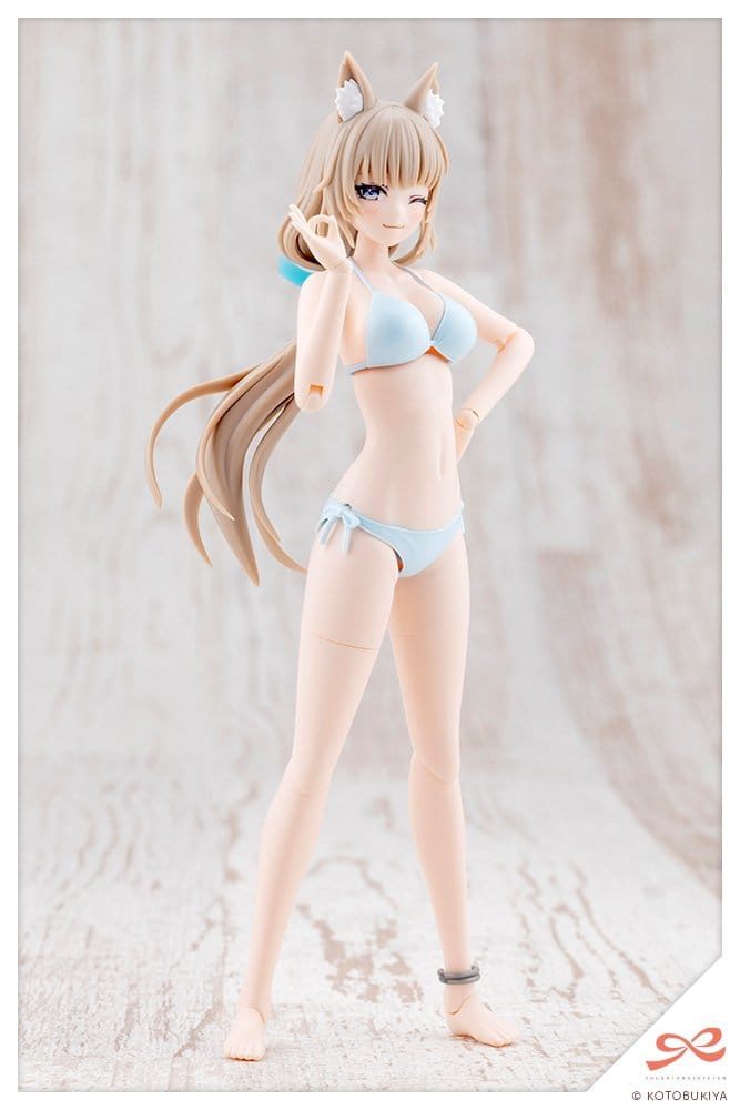 Sousaishojoteien Maqueta Plastic Model Kit 1/10 Animal Ears Emulator Swim Style 17 cm
