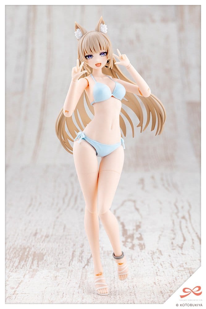 Sousaishojoteien Maqueta Plastic Model Kit 1/10 Animal Ears Emulator Swim Style 17 cm