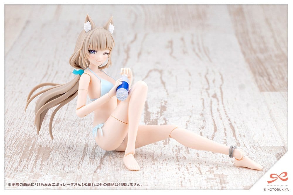 Sousaishojoteien Maqueta Plastic Model Kit 1/10 Animal Ears Emulator Swim Style 17 cm