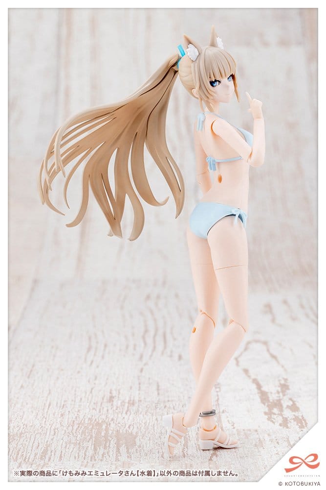 Sousaishojoteien Maqueta Plastic Model Kit 1/10 Animal Ears Emulator Swim Style 17 cm