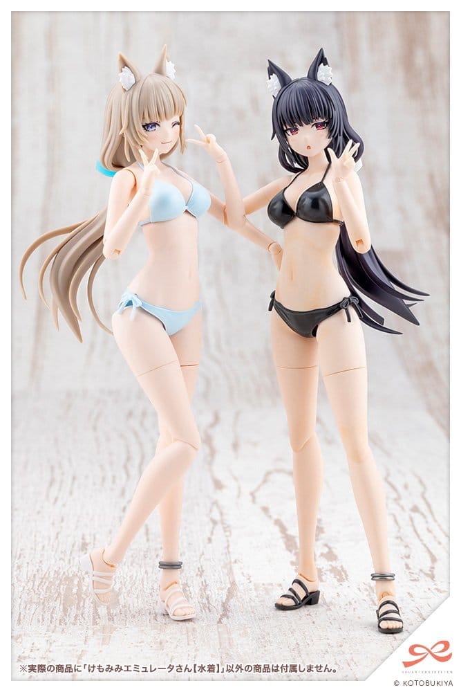 Sousaishojoteien Maqueta Plastic Model Kit 1/10 Animal Ears Emulator Swim Style 17 cm