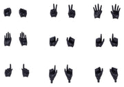 Megami Device M.S.G. Accesorios para Maquetas Plastic Model Kit 1/1 09 Hand Set Skin Color Black