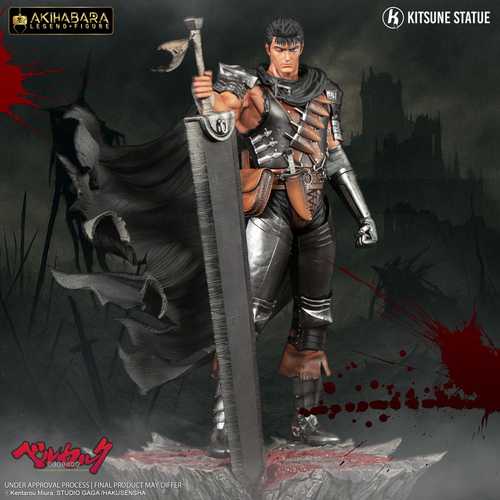 Berserk Estátua PVC Akihabara Legend Figure 1/8 Guts 30 cm